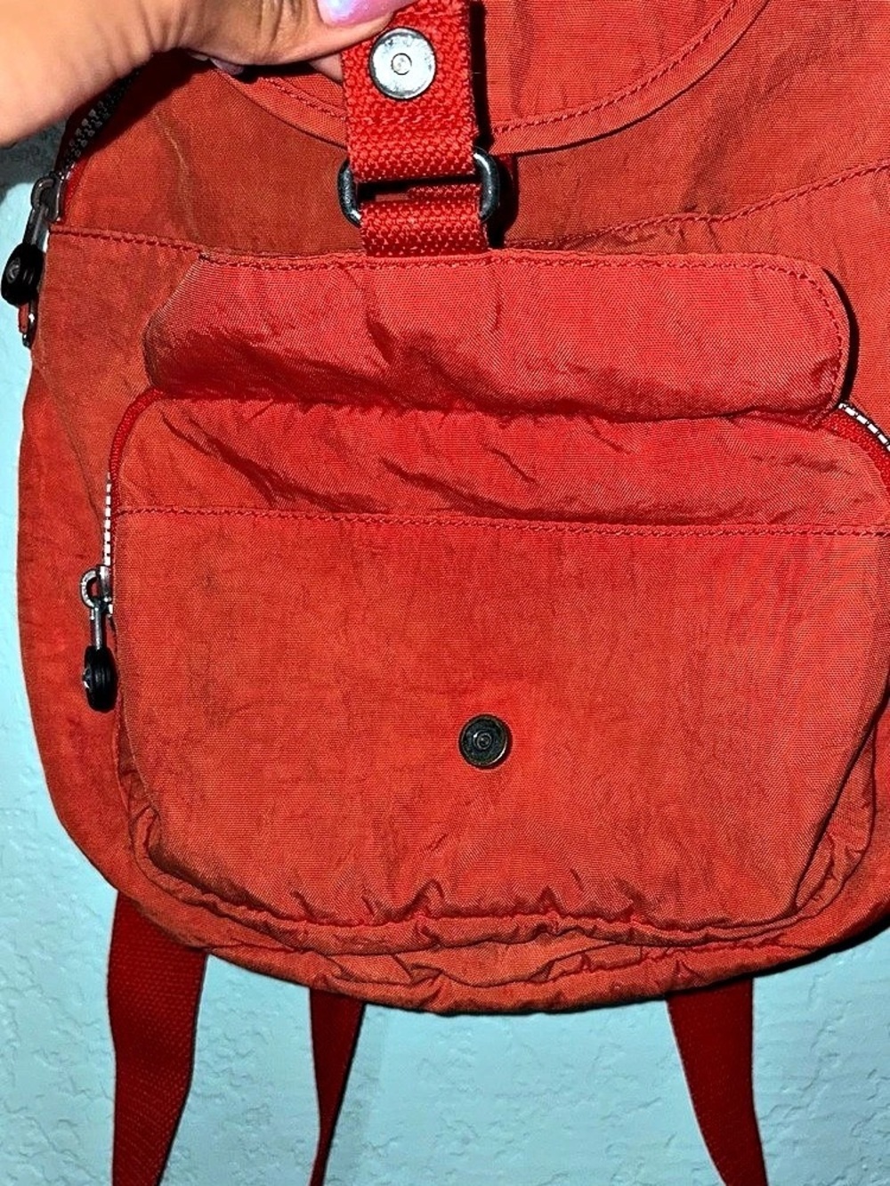 Kipling Orange Backpack - Picture 3 of 8